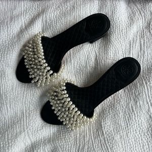Tory Burch Pearled Mules